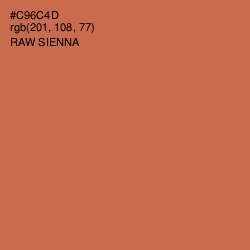 #C96C4D - Raw Sienna Color Image